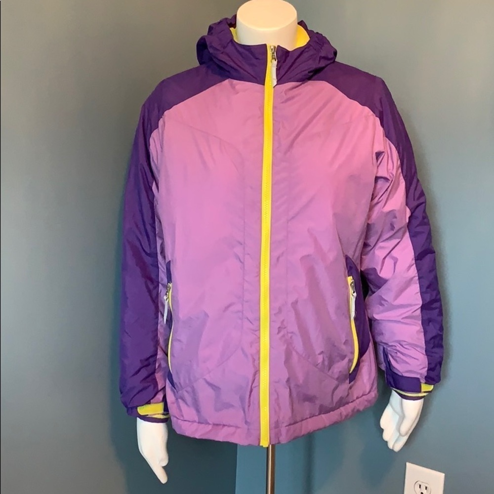 Lands’ End girl’s two tone purple jacket size 14+